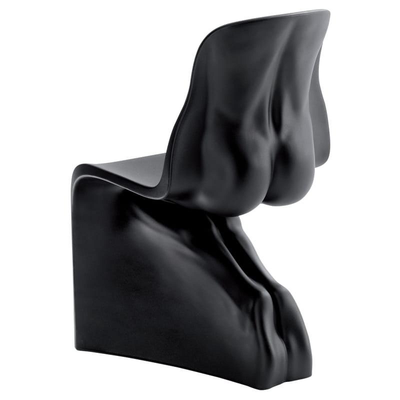 Mobilier - Chaises, fauteuils de salle à manger - Chaise Him plastique noir - Casamania - Noir - Polyéthylène