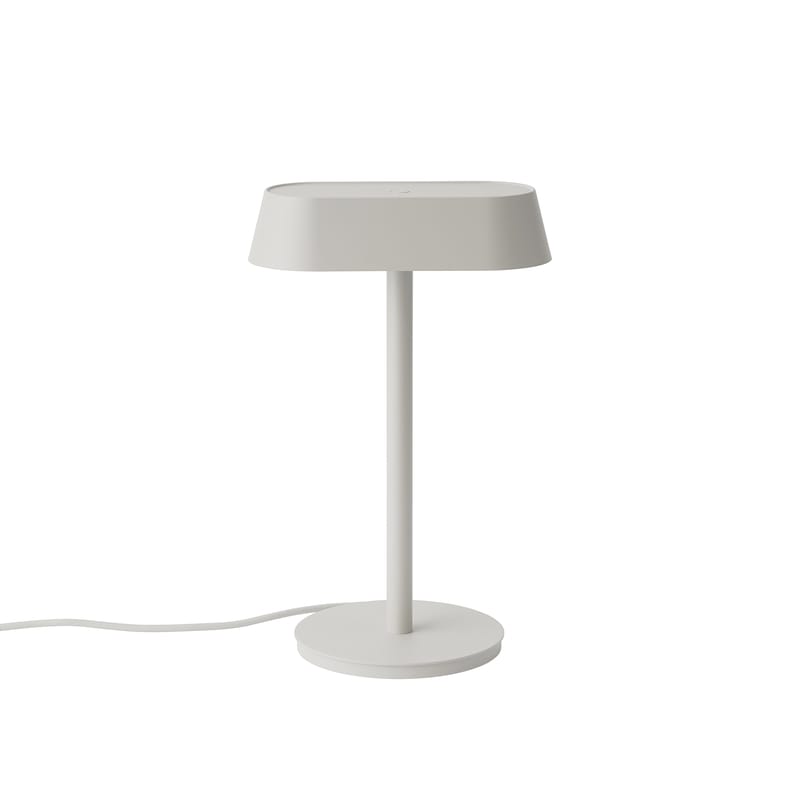 Luminaire - Lampes de table - Lampe de table Linear LED métal gris / Port USB-C - Muuto - Gris - Acier, Aluminium