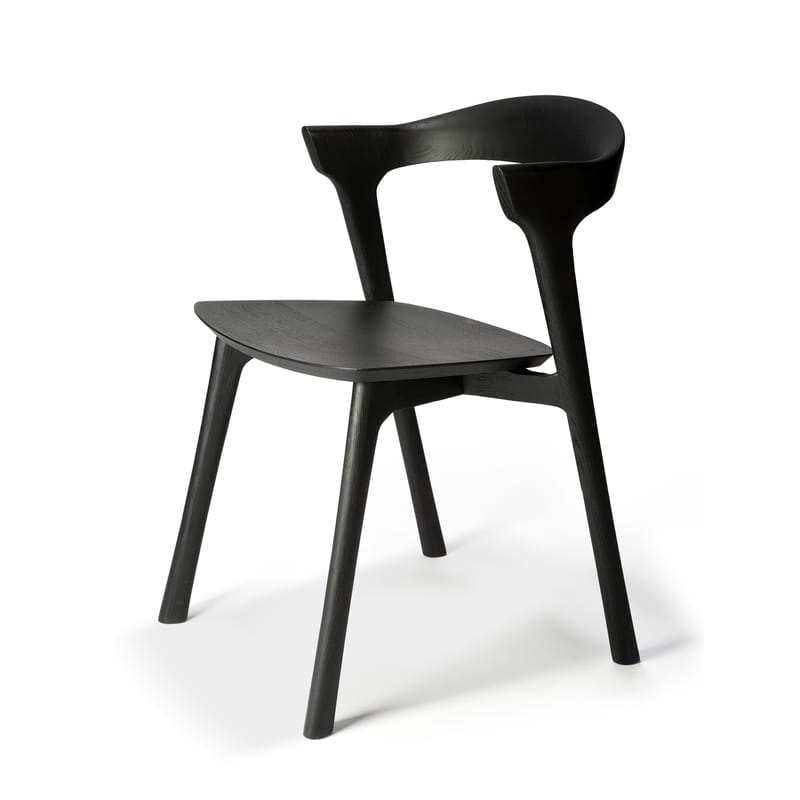 Mobilier - Chaises, fauteuils de salle à manger - Chaise Bok Indoor bois noir / Chêne massif - Ethnicraft - Noir - Chêne massif