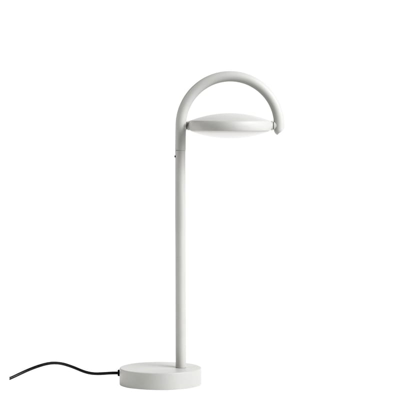Luminaire - Lampes de table - Lampe de table Marselis / Diffuseur orientable - H 38 cm - Hay - Gris cendré - Acier, Aluminium, Fonte de sable, Nylon, Polycarbonate