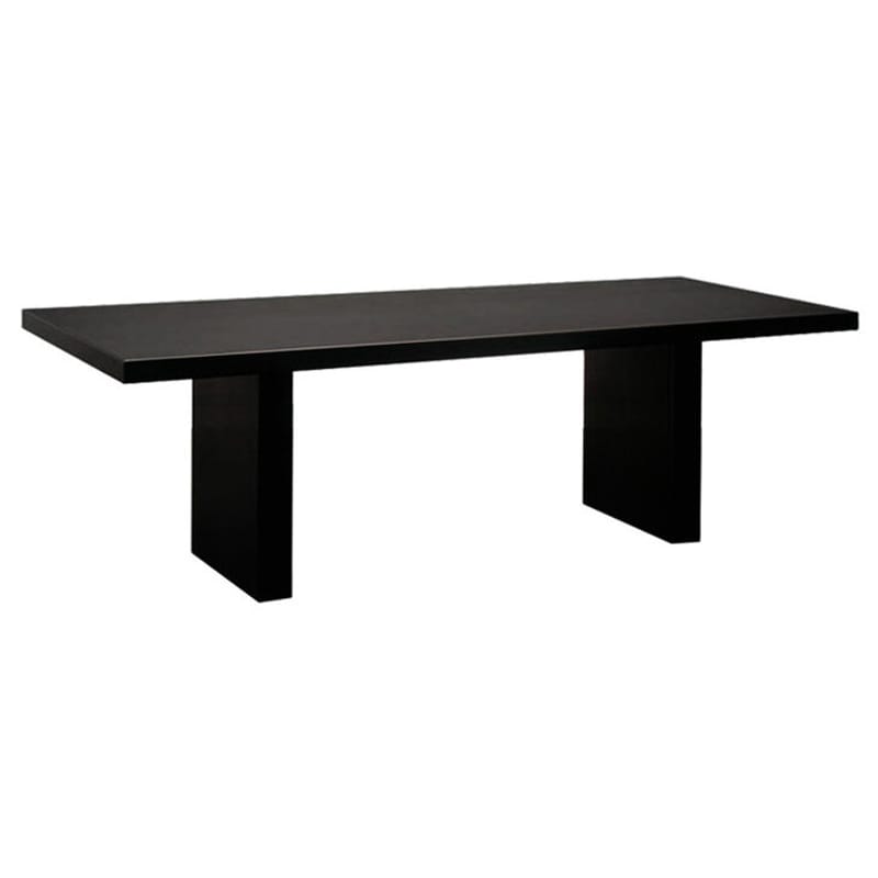 Furniture - Dining Tables - Tommaso Rectangular table metal black Steel version - Zeus - 180 x 90 cm - Black - Phosphated steel