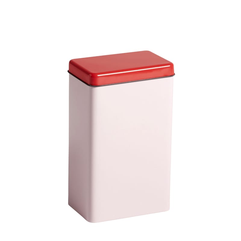 Table et cuisine - Boîtes et conservation - Boîte hermétique Sowden métal rose rouge / H 20 cm - Hay - Rose - Fer blanc