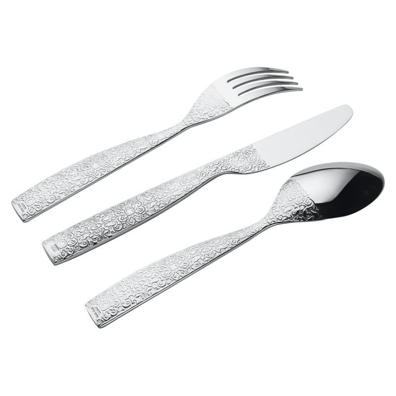 Tableware - Cutlery - Dressed Kitchen cupboard metal 24 pieces - Alessi - Mirror - 24 pieces - Stainless steel