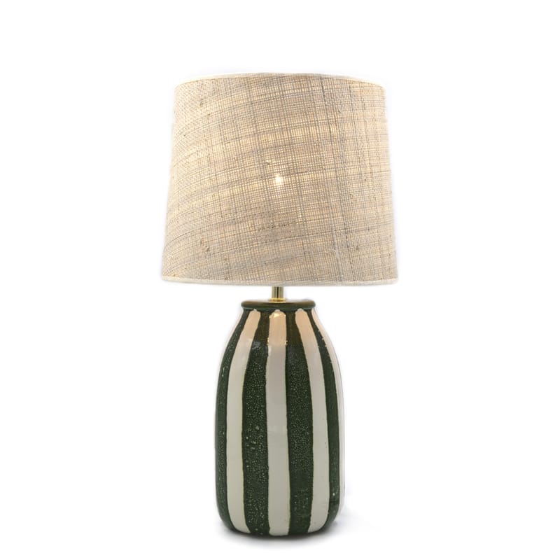 Cane white clearance table lamp