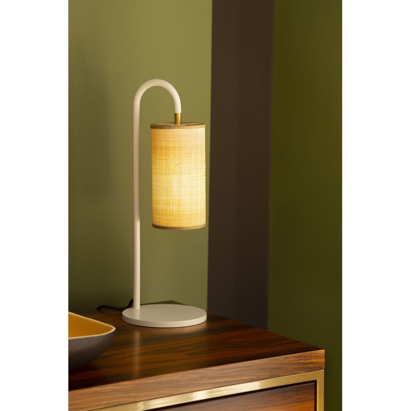 Decorative lamp with 2025 fine plastic fibres