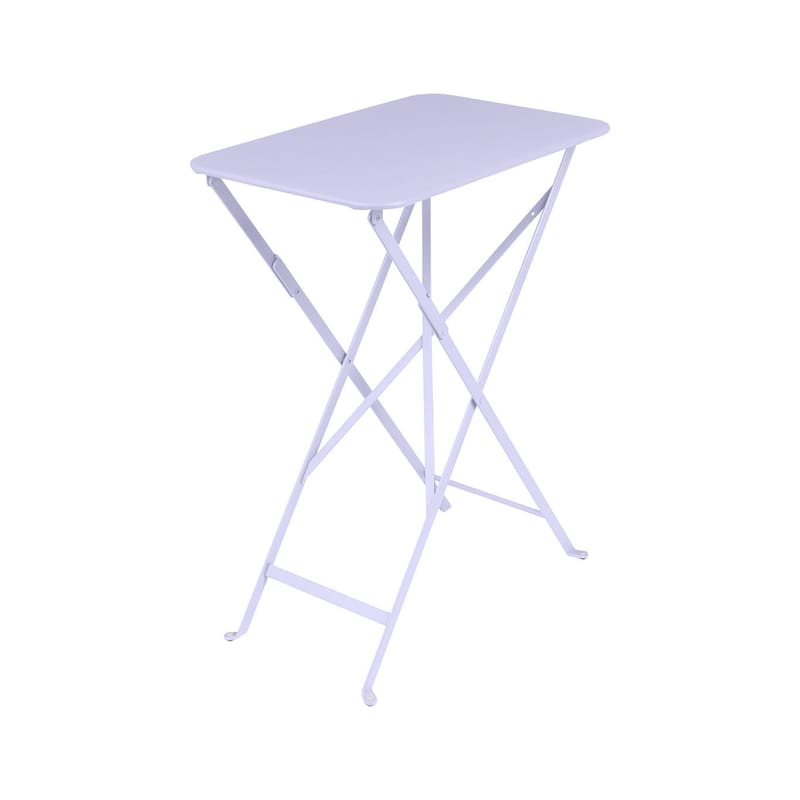 Jardin - Tables de jardin - Table pliante Bistro métal violet / 57 x 37 cm - Acier / 2 personnes - Fermob - Guimauve - Acier laqué