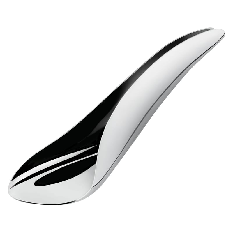 Tisch und Küche - Besteck - Teelöffel Tèo metall Löffel für Teebeutel - Alessi - Stahl glänzend - polierter rostfreier Stahl