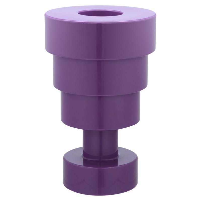 Décoration - Vases - Vase Calice plastique violet / H 48 x Ø 30 cm - By Ettore Sottsass - Kartell - Violet - Technopolymère thermoplastique teinté dans la masse