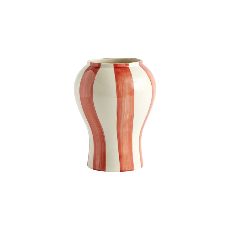 Décoration - Vases - Vase Sobremesa Small céramique rouge / Ø 19 x H 22 cm - Grès - Hay - Small / Rouge - Grès émaillé