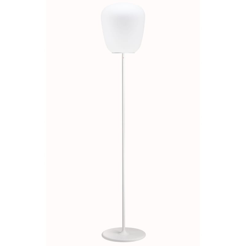 Luminaire - Lampadaires - Lampadaire Baka verre blanc Ø 33 cm - Fabbian - Blanc - Verre