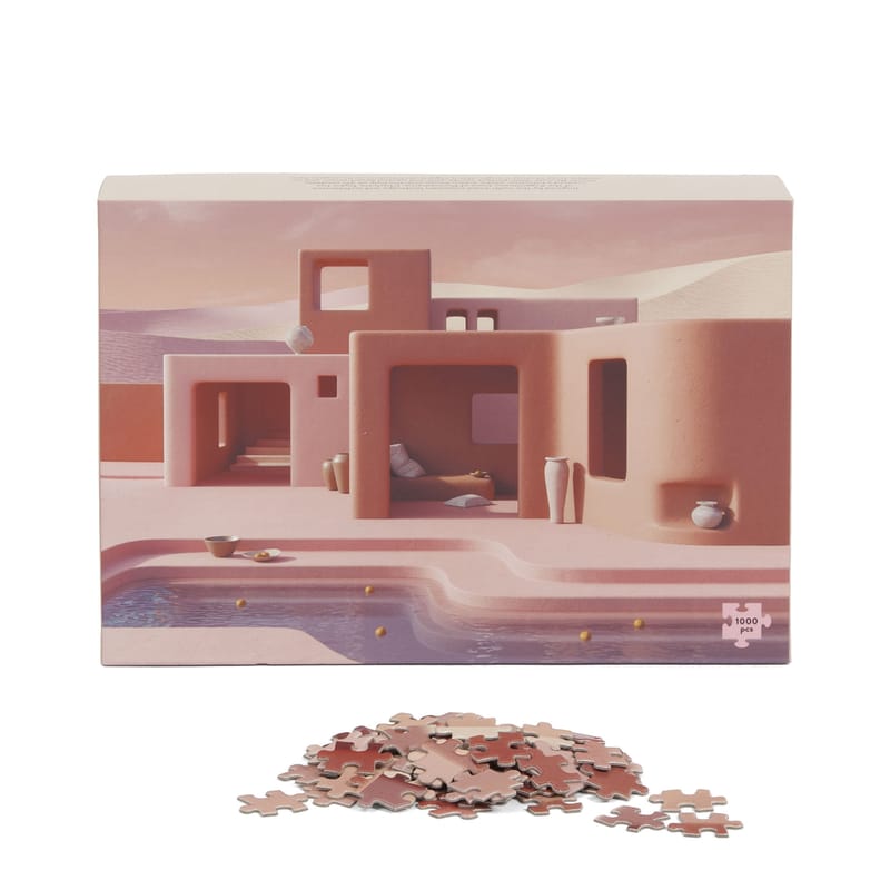 Décoration - Pour les enfants - Puzzle Adobe Poolside papier rose / 1000 pièces - Slowdown Studio - Poolside - Carton, Papier