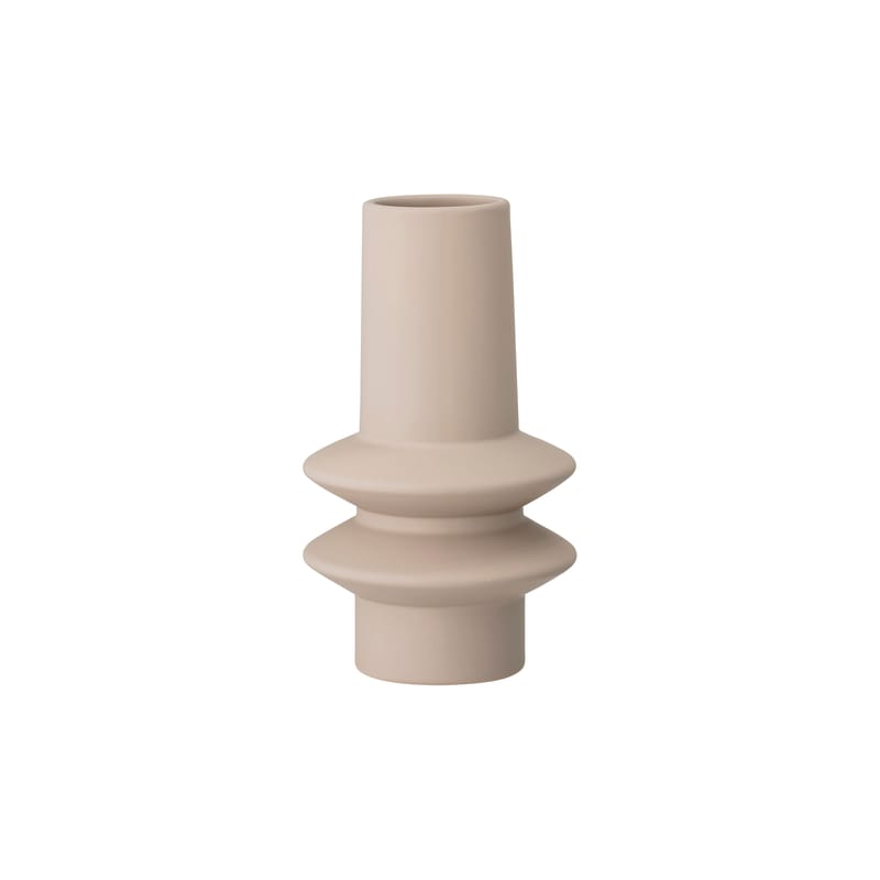 Décoration - Vases - Vase Isold céramique beige / Ø 12,5 x H 22 cm - Bloomingville - Beige - Grès