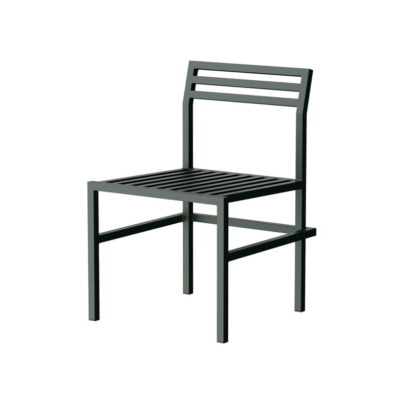Jardin - Chaises de jardin - Chaise 19 Outdoors métal vert / Aluminium - NINE - Vert - Aluminium thermolaqué