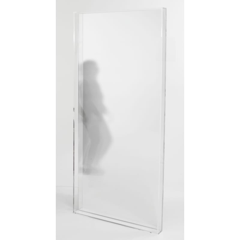 Mobilier - Miroirs - Miroir mural Only me plastique transparent / L 80 x H 180 cm - Philippe Starck, 2012 - Kartell - Cristal - PMMA