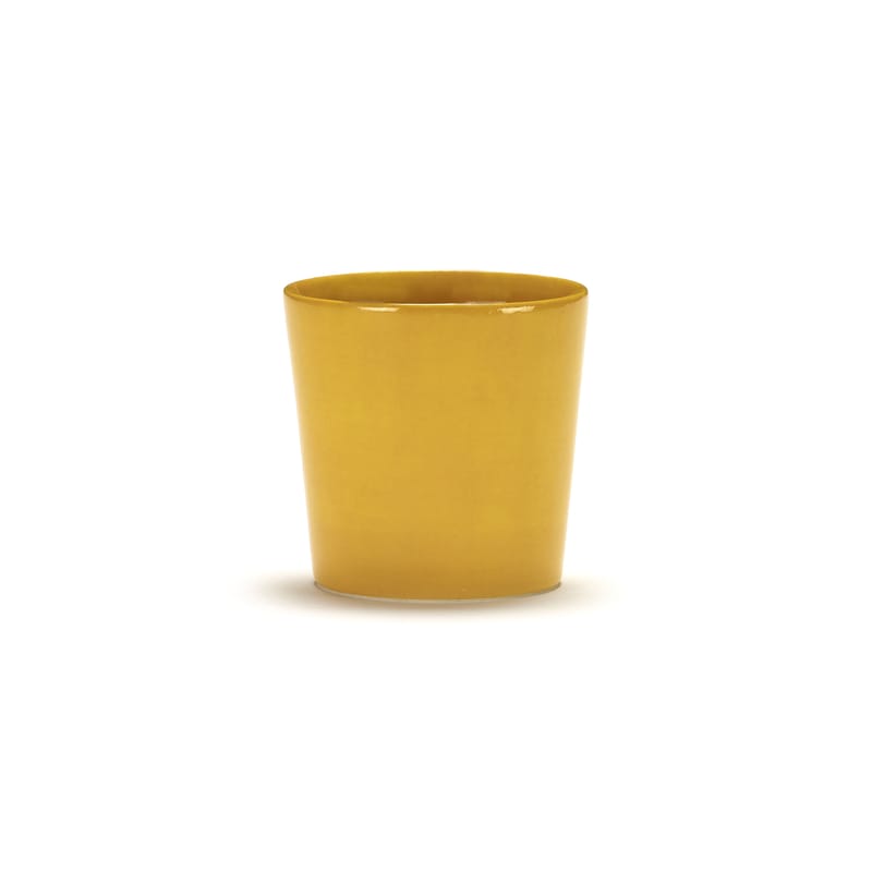 Table et cuisine - Tasses et mugs - Tasse à café Feast céramique jaune / 25 cl - Serax - Uni / Jaune - Grès émaillé