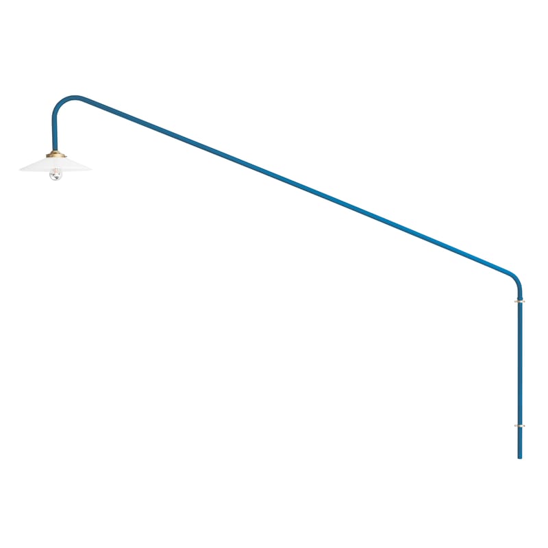 Luminaire - Appliques - Applique avec prise Hanging Lamp n°1 métal bleu / H 140 x L 175 cm - valerie objects - Bleu - Acier, Verre