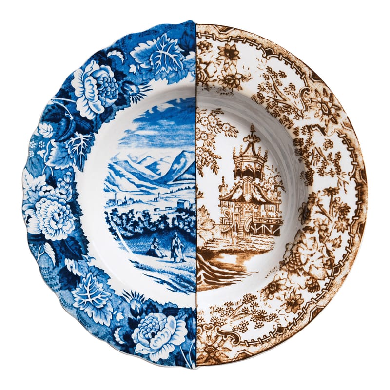 Table et cuisine - Assiettes - Assiette creuse Hybrid Sofronia céramique multicolore Ø 25,4 cm - Seletti - Sofronia - Porcelaine