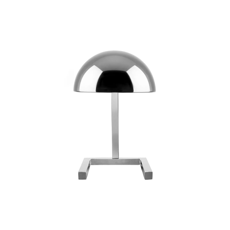 Luminaire - Lampes de table - Lampe de table MJA métal argent / Jaques Adnet, 1930 - Lumen Center Italia - Chromé (Palladium) - Laiton finition Palladium