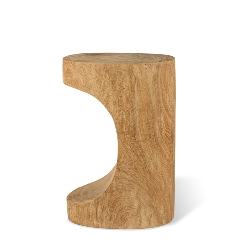 Mobilier - Tables basses - Table d\'appoint Arch bois naturel / Table d\'appoint - sculpté main - Pols Potten - Bois naturel - Bois de Dimb