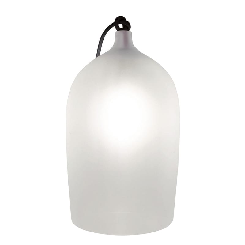 Luminaire - Suspensions - Lampe de table Nippy ODL verre transparent / H 25 cm - Piergil Fourquié - Designerbox - Transparent / Translucide - Verre sablé, Verre soufflé