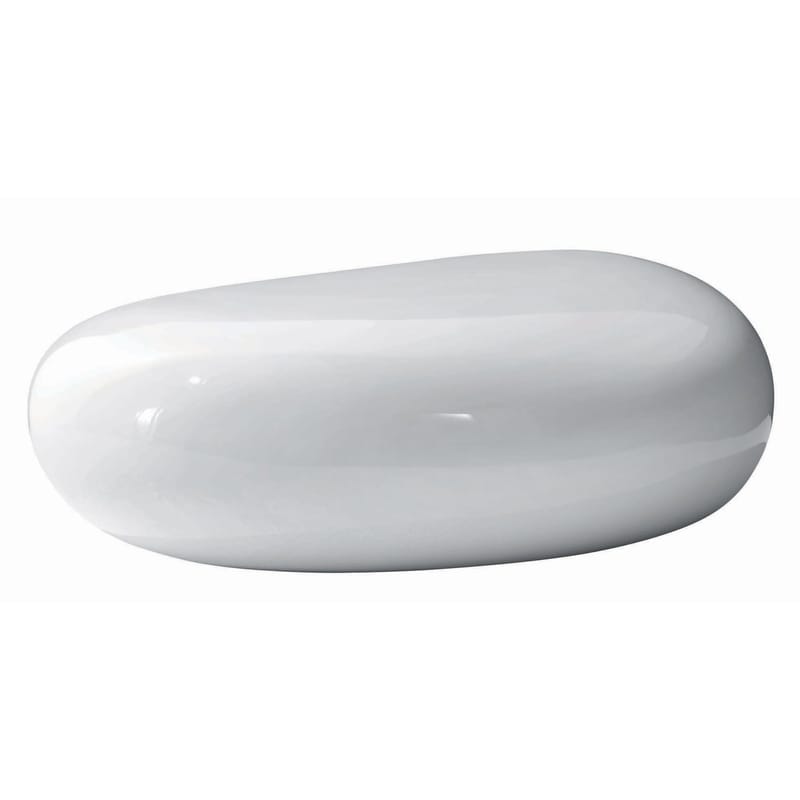 Mobilier - Tables basses - Pouf Koishi plastique blanc / Table basse - Driade - Blanc - Fibre de verre