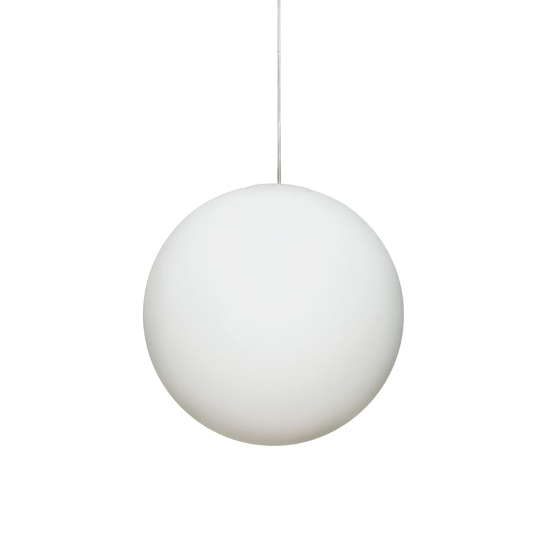 Illuminazione - Lampadari - Sospensione Luna vetro bianco / Ø 40 cm - Vetro - Design House Stockholm - Sfera / Bianco - Vetro soffiato a bocca
