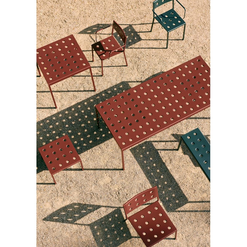 Hay Balcony Stackable armchair oxyde red Made In Design UK