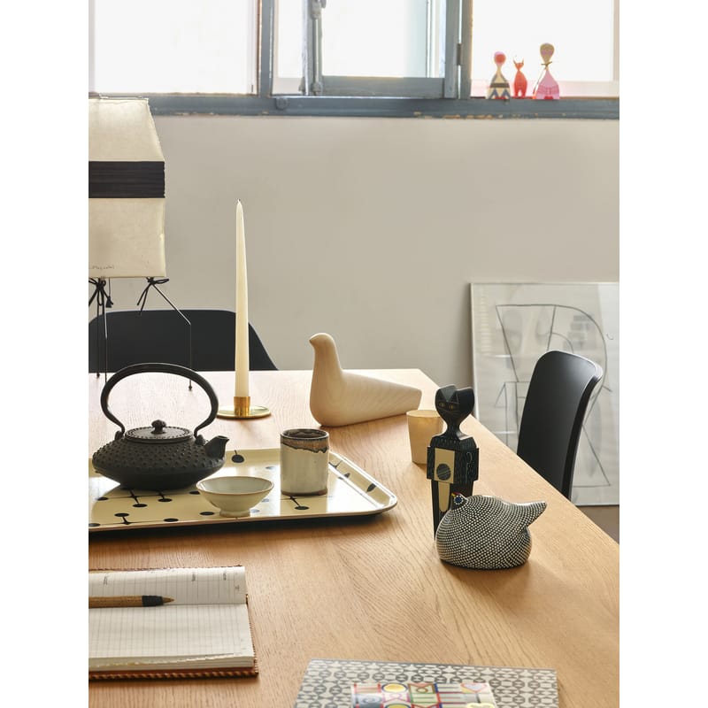Dot Pattern Large Tray wood white Eames 1947 Set of 5 46 x 36 cm Vitra