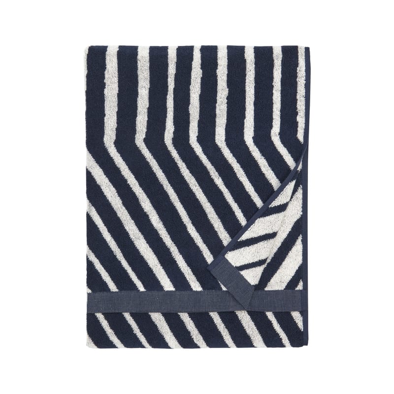 Öko-Design - Lokale Produktion - Badetuch Kalasääski textil blau / 70 x 150 cm - Marimekko - Kalasääski / Dunkelblau - Baumwolle