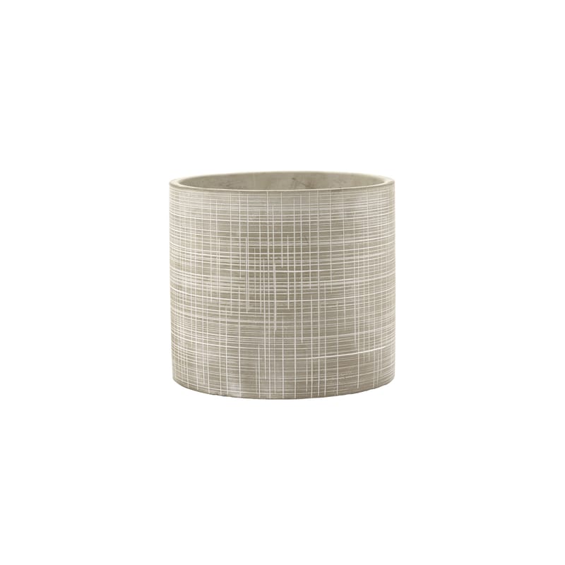 Décoration - Pots et plantes - Cache-pot Cylindre Large céramique beige / Grès - Ø 20 x H 18 cm - Serax - Beige - Grès