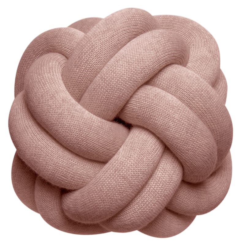Décoration - Pour les enfants - Coussin Knot tissu rose / Fait main - 30 x 30 cm / 2016 - Design House Stockholm - Rose pâle - Acrylique, Laine