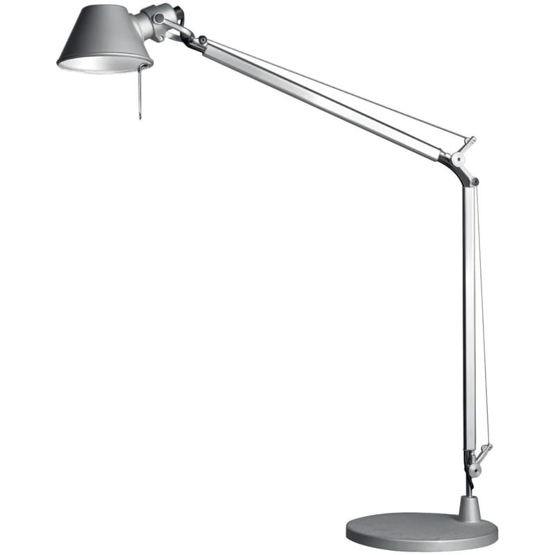 Luminaire - Lampes de table - Lampe de table Tolomeo Midi LED métal - Artemide - Aluminium - Acier, Aluminium