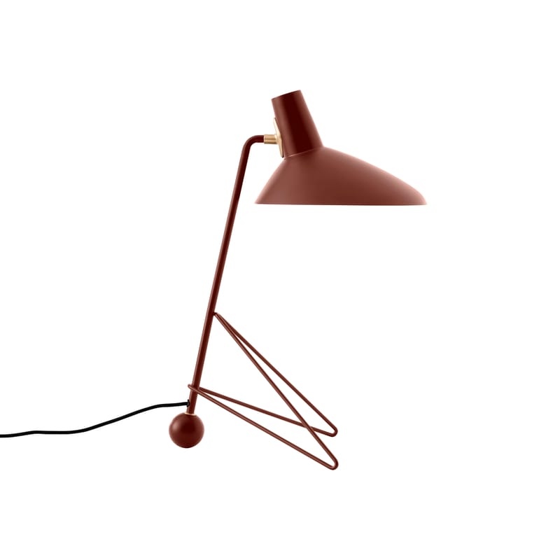 Luminaire - Lampes de table - Lampe de table Tripod HM9 métal marron / Modèle de 1953 - &tradition - Marron - Acier, Aluminium