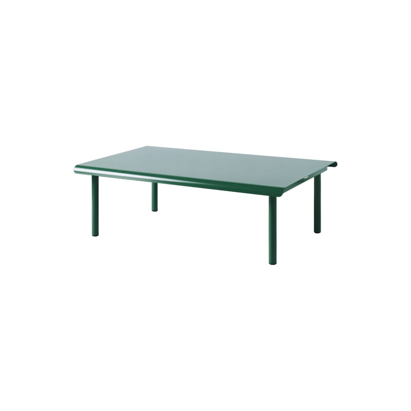 Mobilier - Tables basses - Table basse Patio métal vert / 110 x 70 x H 36 cm - Tolix - Vert Mousse - Acier inoxydable