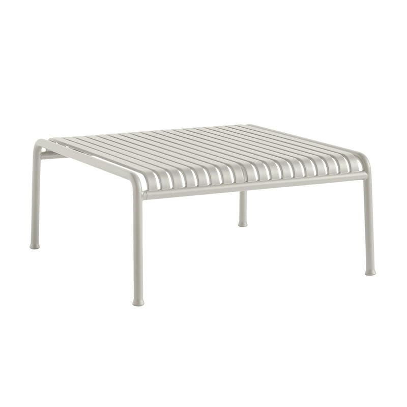 Jardin - Tables basses de jardin - Table basse Palissade métal gris / 81,5 x 86 x H 38 cm - Bouroullec, 2016 - Hay - Gris clair - Acier