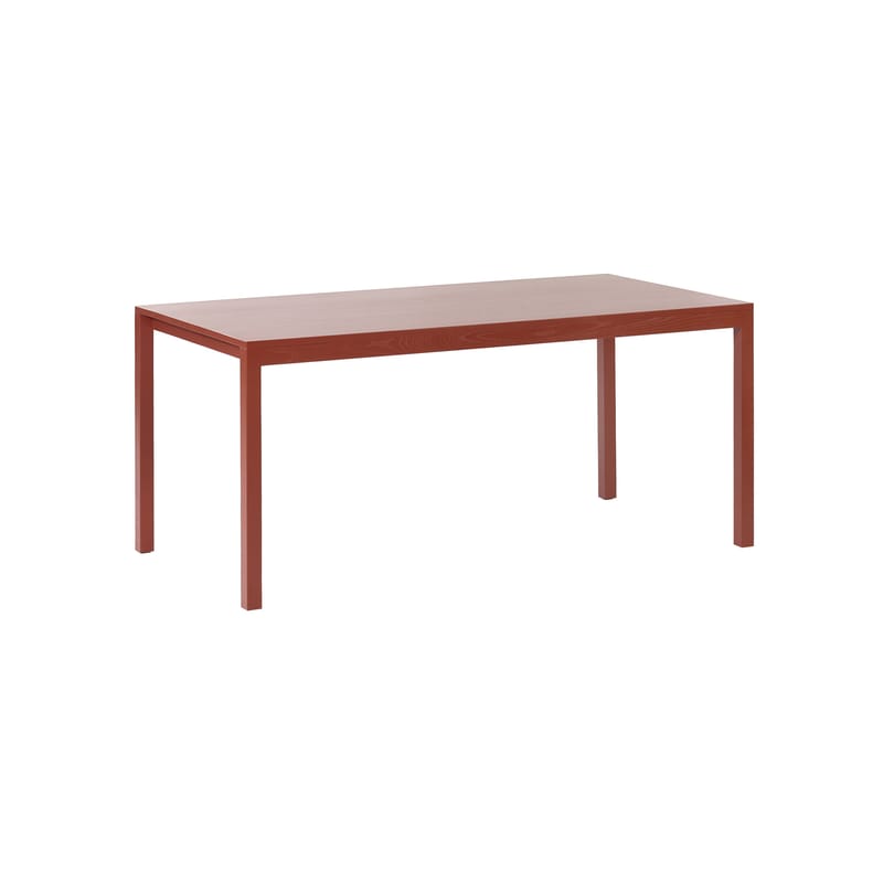Mobilier - Tables - Table rectangulaire Silent Small bois rouge orange / 170 x 85 cm - valerie objects - Argile - Frêne