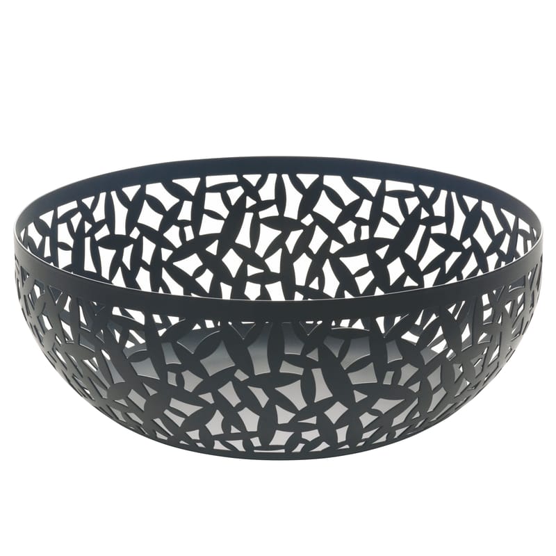 Tableware - Fruit Bowls & Centrepieces - Cactus! Basket metal black Ø 29 cm - Alessi - Ø 29 cm - Black - Stainless steel epoxy coloration resin