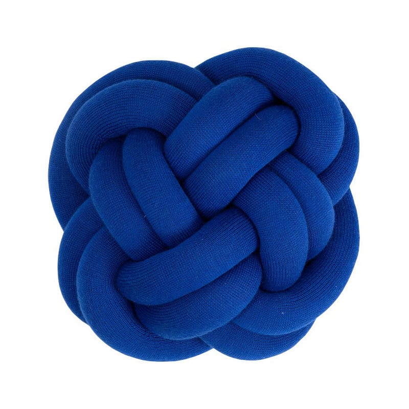 Décoration - Coussins - Coussin Knot tissu bleu / Fait main - 30 x 30 cm / 2016 - Design House Stockholm - Bleu Klein - Acrylique, Laine