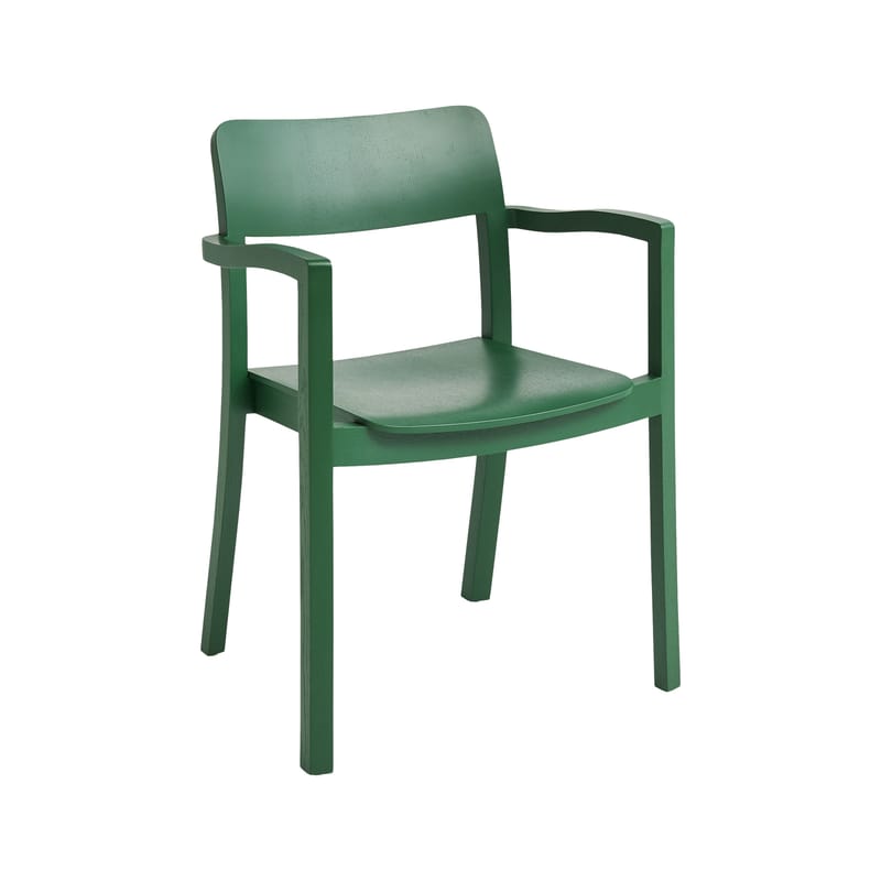 Mobilier - Chaises, fauteuils de salle à manger - Fauteuil Pastis bois vert - Hay - Vert - Pin laqué
