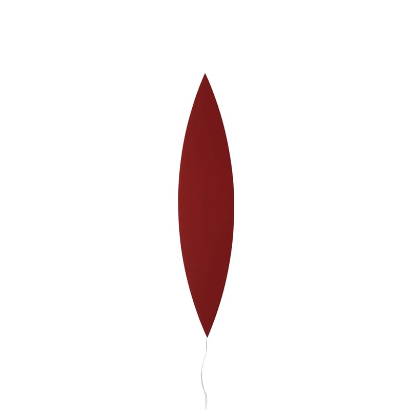 Luminaire - Appliques - Applique avec prise Tramonto 04 métal rouge / 85 x 18 cm - valerie objects - Rouge foncé - Acier
