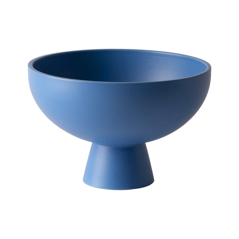 Table et cuisine - Saladiers, coupes et bols - Coupe Strøm Large céramique bleu / Ø 22 cm - Fait main - raawii - Bleu électrique - Céramique émaillé