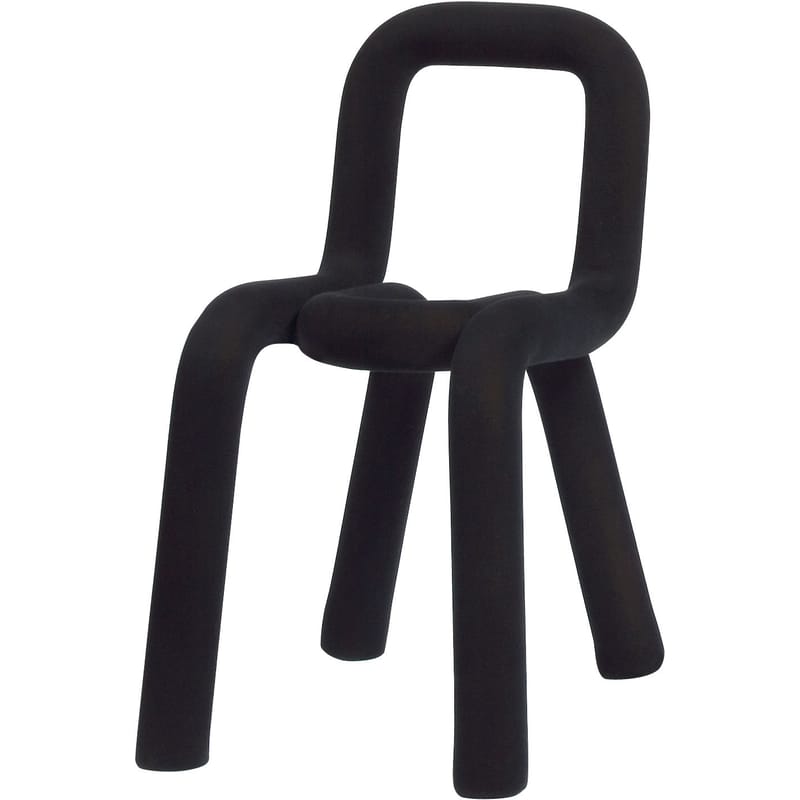 Mobilier - Chaises, fauteuils de salle à manger - Housse de chaise  tissu noir / Pour chaise Bold - Moustache - Noir - Coton, Polyuréthane