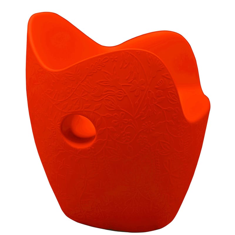 Arredamento - Mobili Ados  - Poltrona O-Nest materiale plastico rosso - Moroso - Rosso aranciato - Polietilene