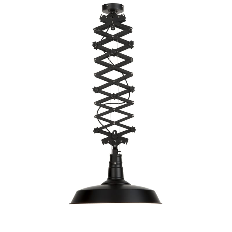 Luminaire - Suspensions - Suspension Vancouver métal noir / Extensible - H 75 à 110 cm - It\'s about Romi - Noir - Acier peint