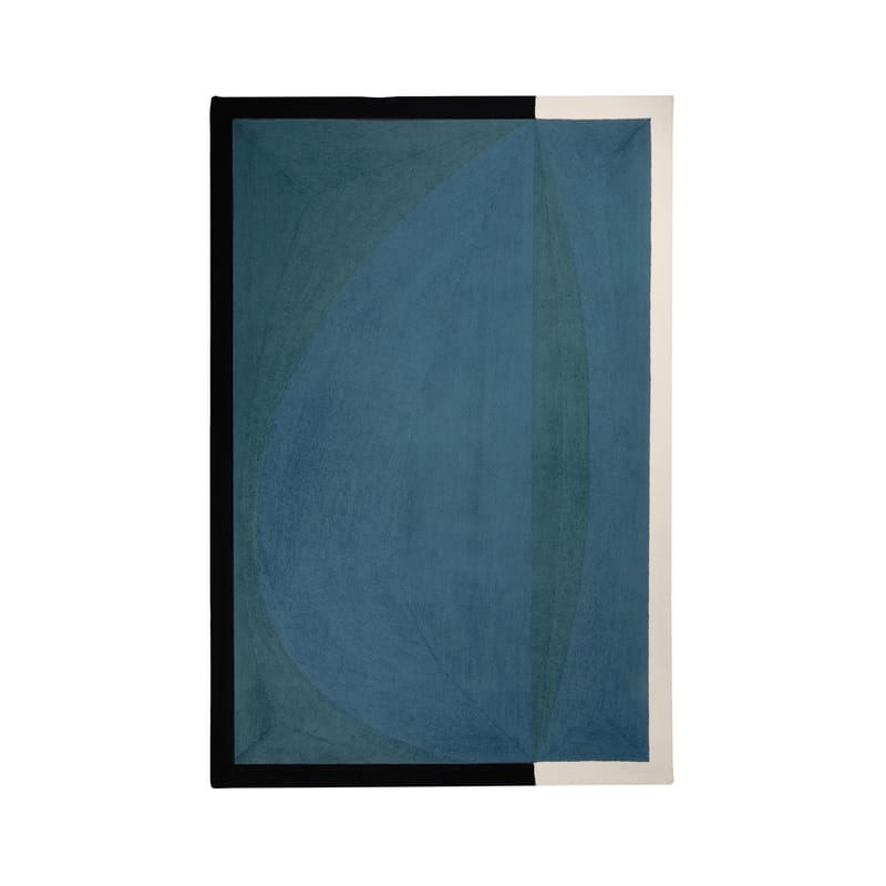 Dekoration - Teppiche - Teppich Abstrait textil blau / 200 x 300 cm - Handgetuftet - Maison Sarah Lavoine - Blau Sarah - Baumwolle, Wolle
