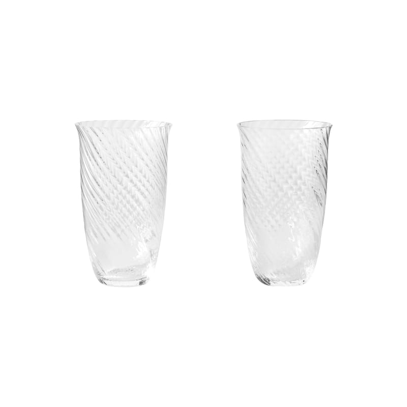Table et cuisine - Verres  - Verre SC60 verre transparent / Set de 2 - H 10,5 cm / 165 ml - &tradition - 165 ml / Transparent - Verre soufflé bouche
