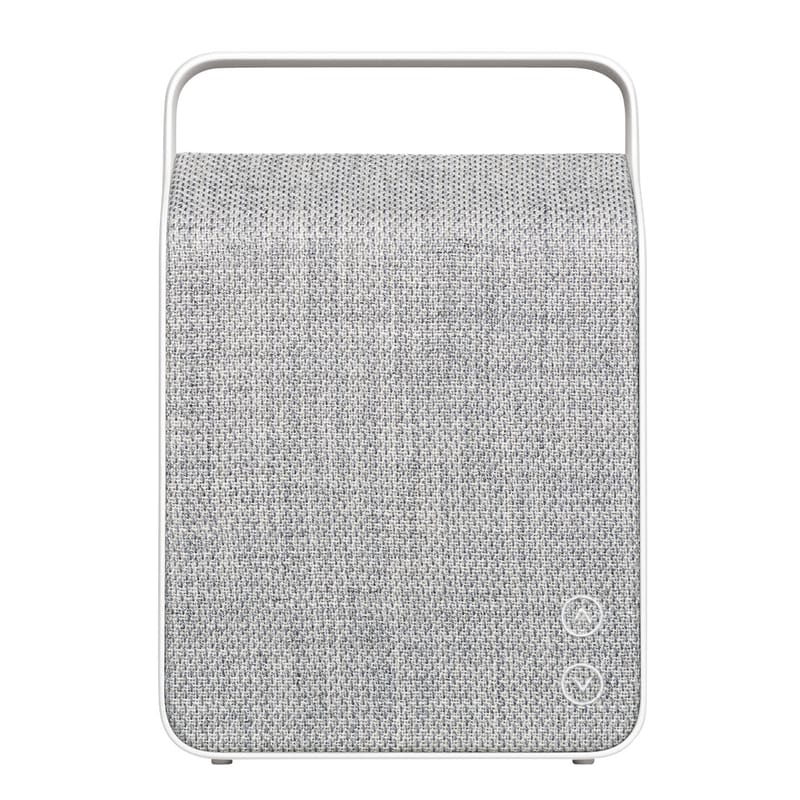 Decoration - High Tech - Oslo Bluetooth speaker textile grey Wireless - Vifa - Light grey - Aluminium, Kvadrat fabric