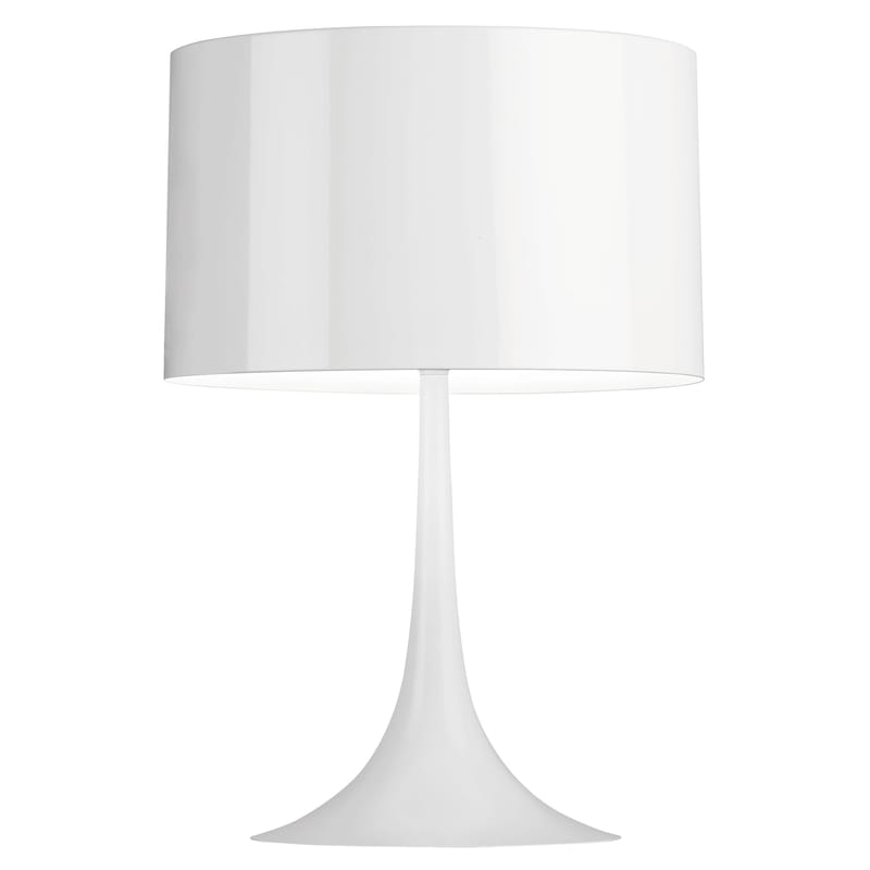 Luminaire - Lampes de table - Lampe de table Spun Light T1 métal blanc / H 57 cm - Flos - Blanc brillant - Métal