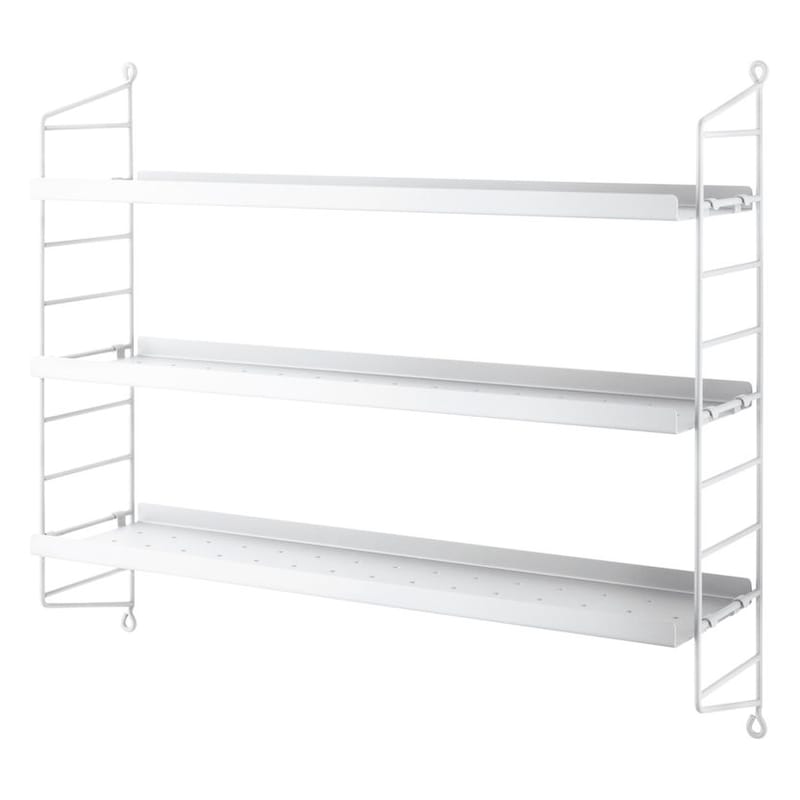 Metal shelving unit white sale