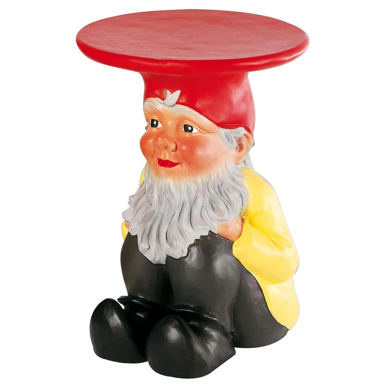 Mobilier - Tables basses - Table d\'appoint Gnomes plastique jaune - Kartell - Napoléon - Technopolymère